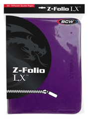 BCW Binder: 9-Pocket Z-Folio LX Purple 1-ZF9LX-PUR